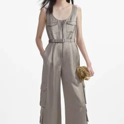 Satin Jumpsuit^self-portrait Fashion