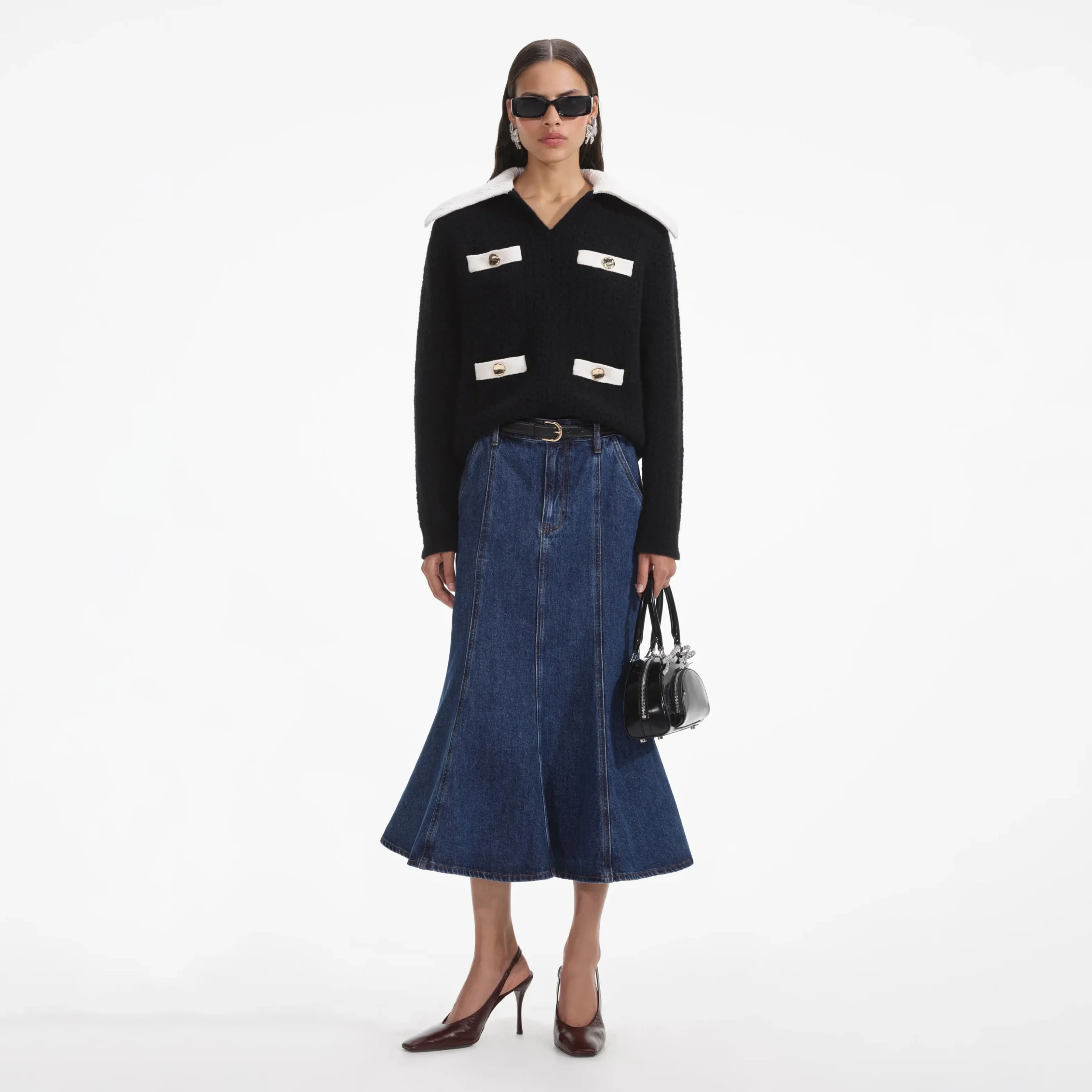 Cashmere Blend Oversized Jumper^self-portrait Hot