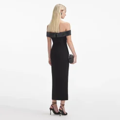 Crepe Bow Midi Dress^self-portrait Best