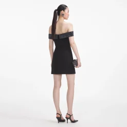 Crepe Bow Mini Dress^self-portrait Store