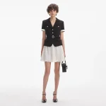 black crepe contrast chiffon mini dress Dress^ Clearance size--00 Red Formal Gown Collection Size:M (8/10) Posses Solene dress is