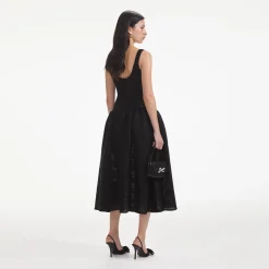 Crochet Knit Midi Dress^self-portrait Sale
