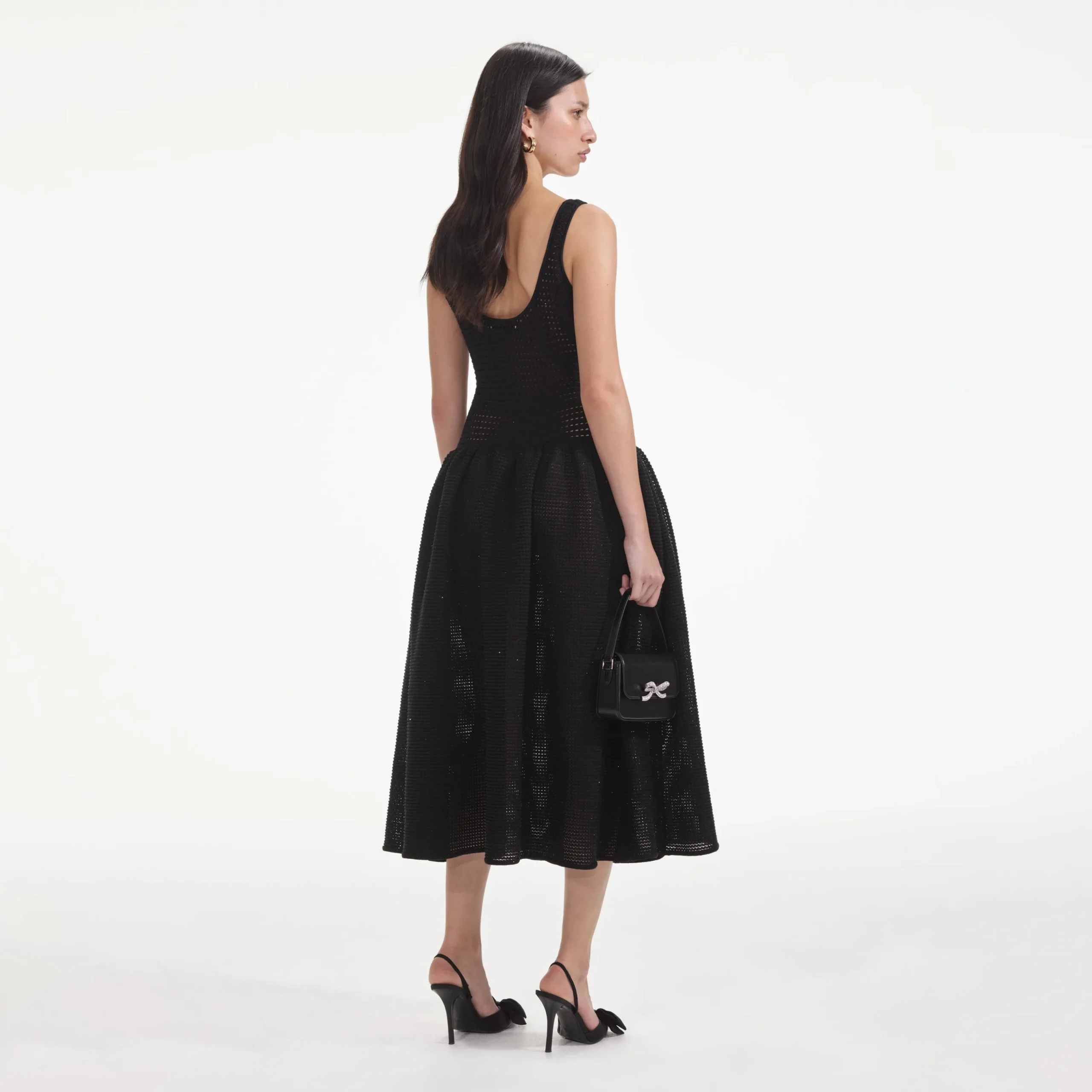 Crochet Knit Midi Dress^self-portrait Sale