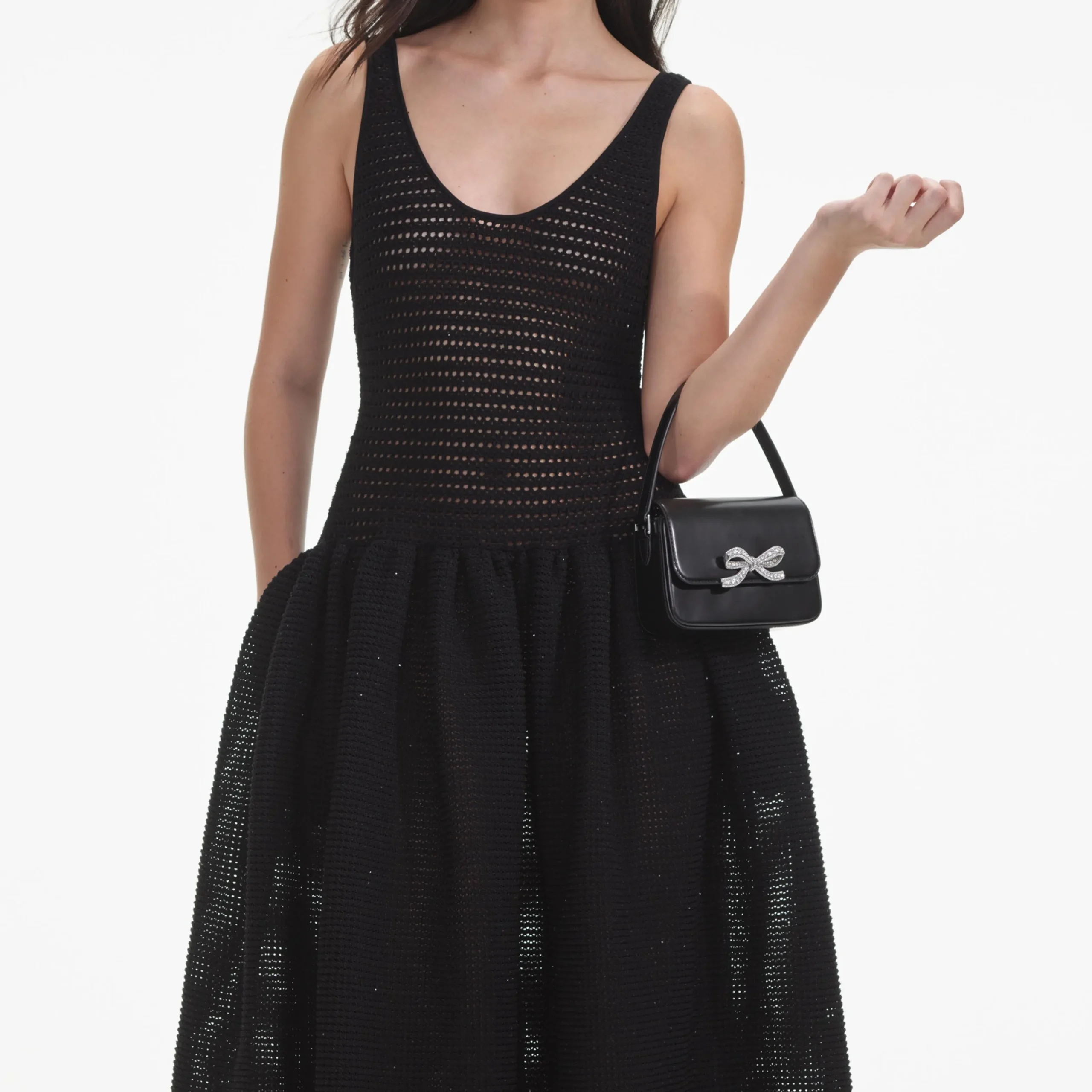 Crochet Knit Midi Dress^self-portrait Sale