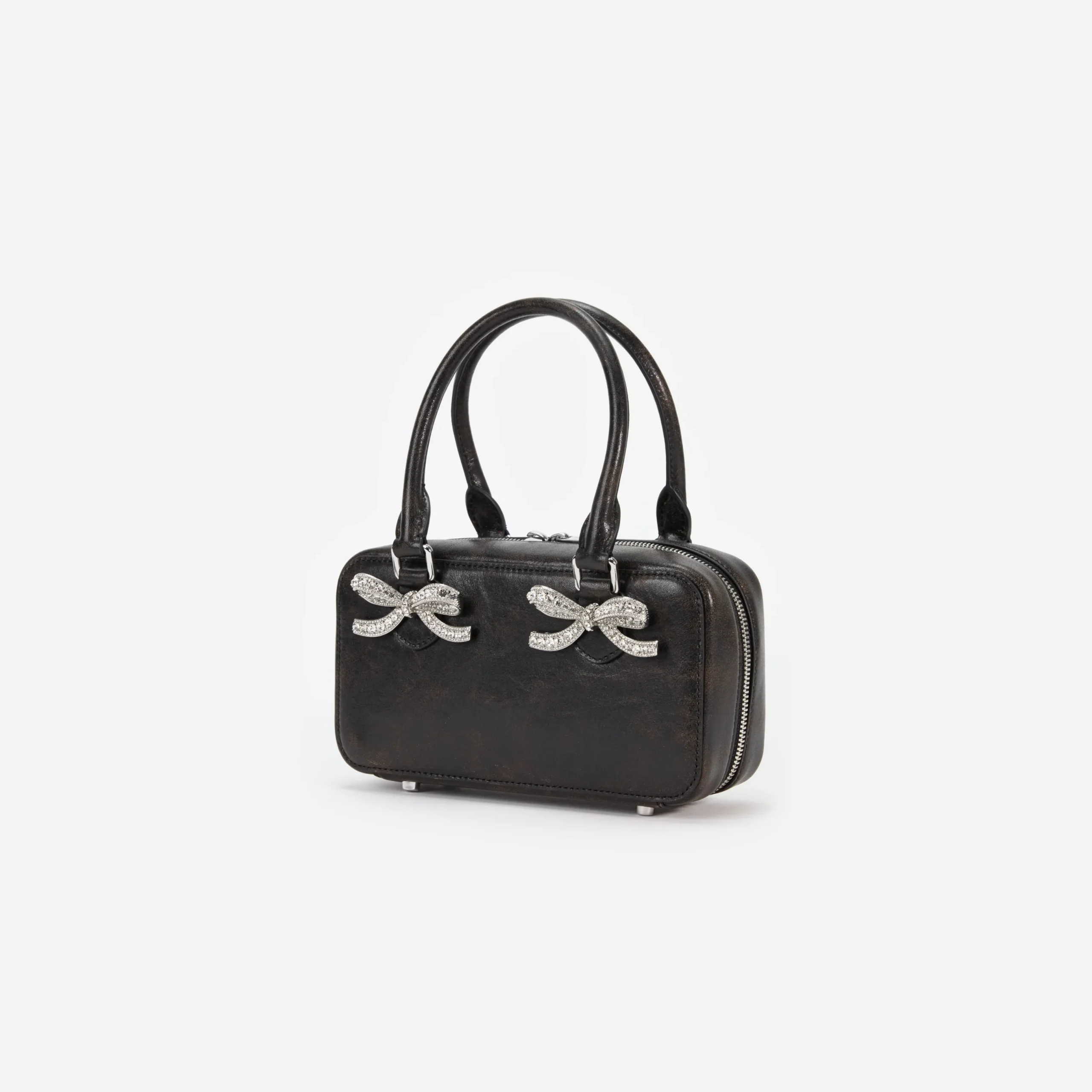 Distressed Leather Mini Tote Bag^self-portrait Clearance