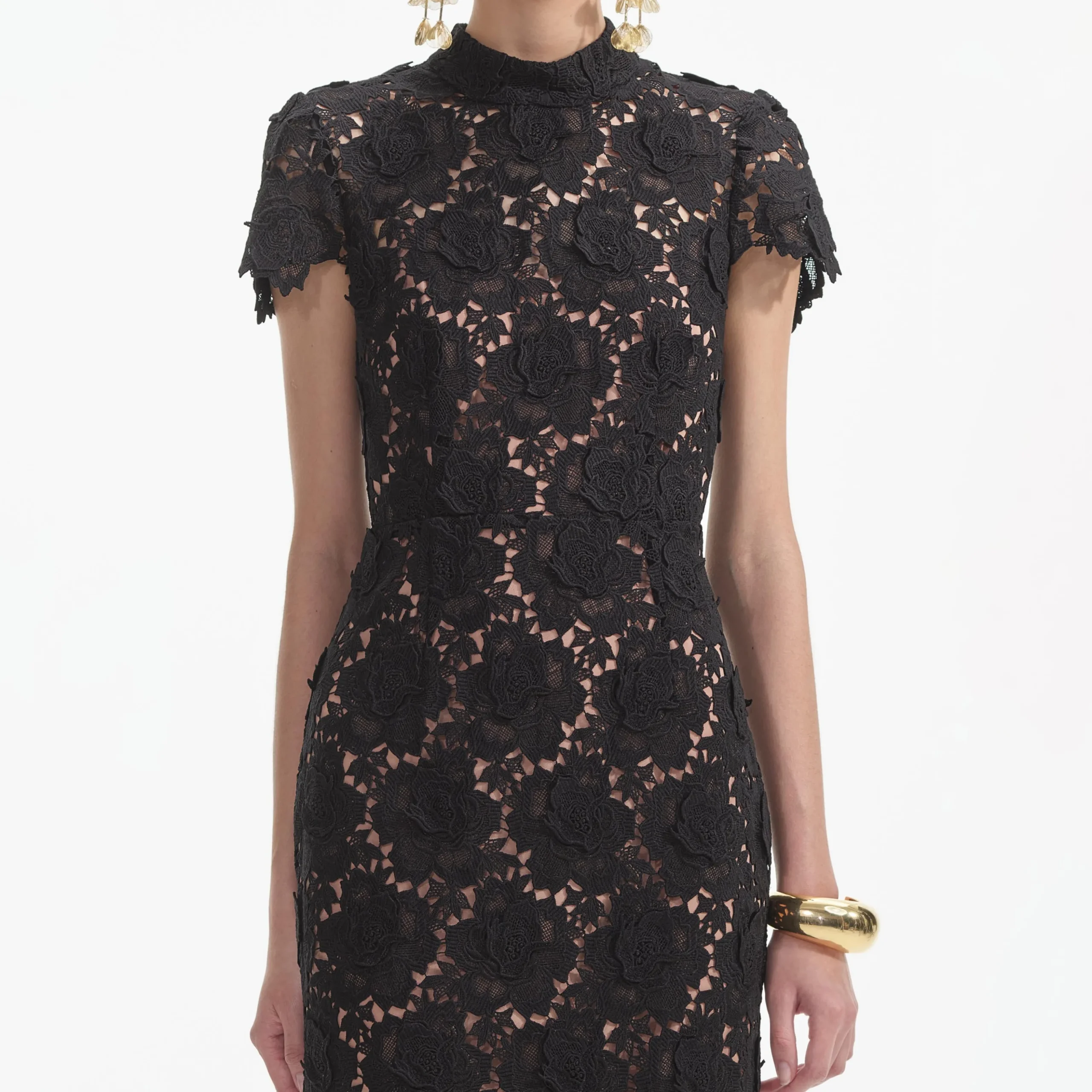 Flower Lace Midi Dress^self-portrait Shop