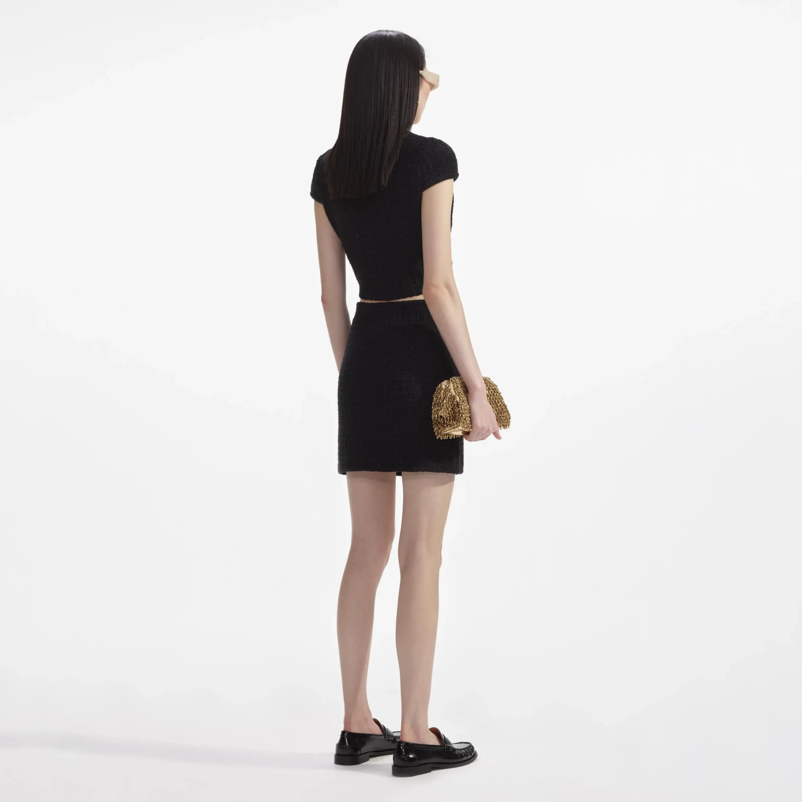Jewel Button Knit Mini Skirt^self-portrait Flash Sale