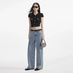 Jewel Button Knit Top^self-portrait Hot