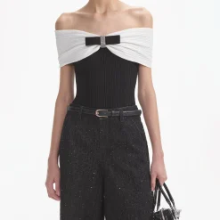 Knit Bow Top^self-portrait Cheap