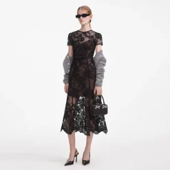 Lace Bustier Midi Dress^self-portrait Outlet