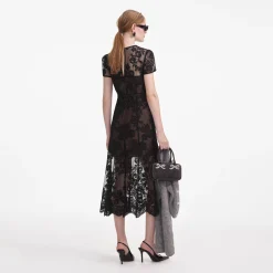 Lace Bustier Midi Dress^self-portrait Outlet