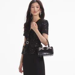 Leather Mini Tote Bag^self-portrait Best