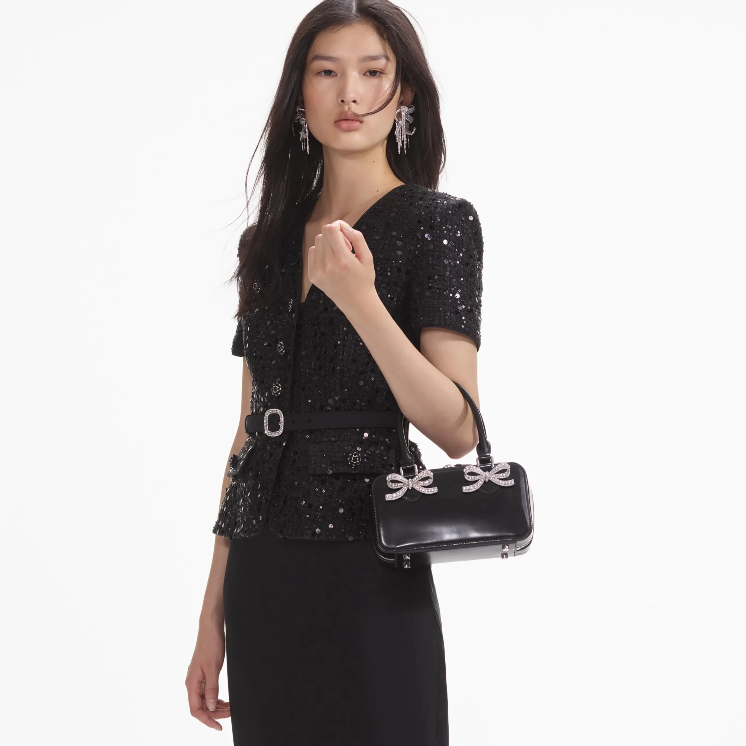 Leather Mini Tote Bag^self-portrait Best