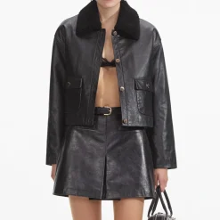 Leather Shearling Jacket^self-portrait Cheap