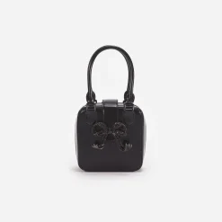 Leather Square Mini Tote Bag^self-portrait Store