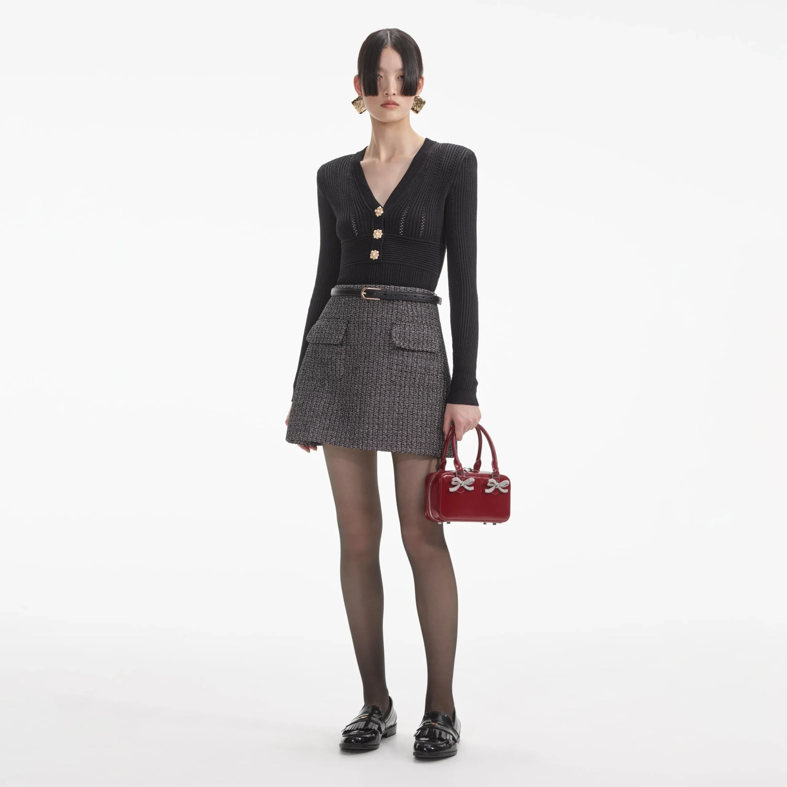 Pointelle Knit Top^self-portrait New