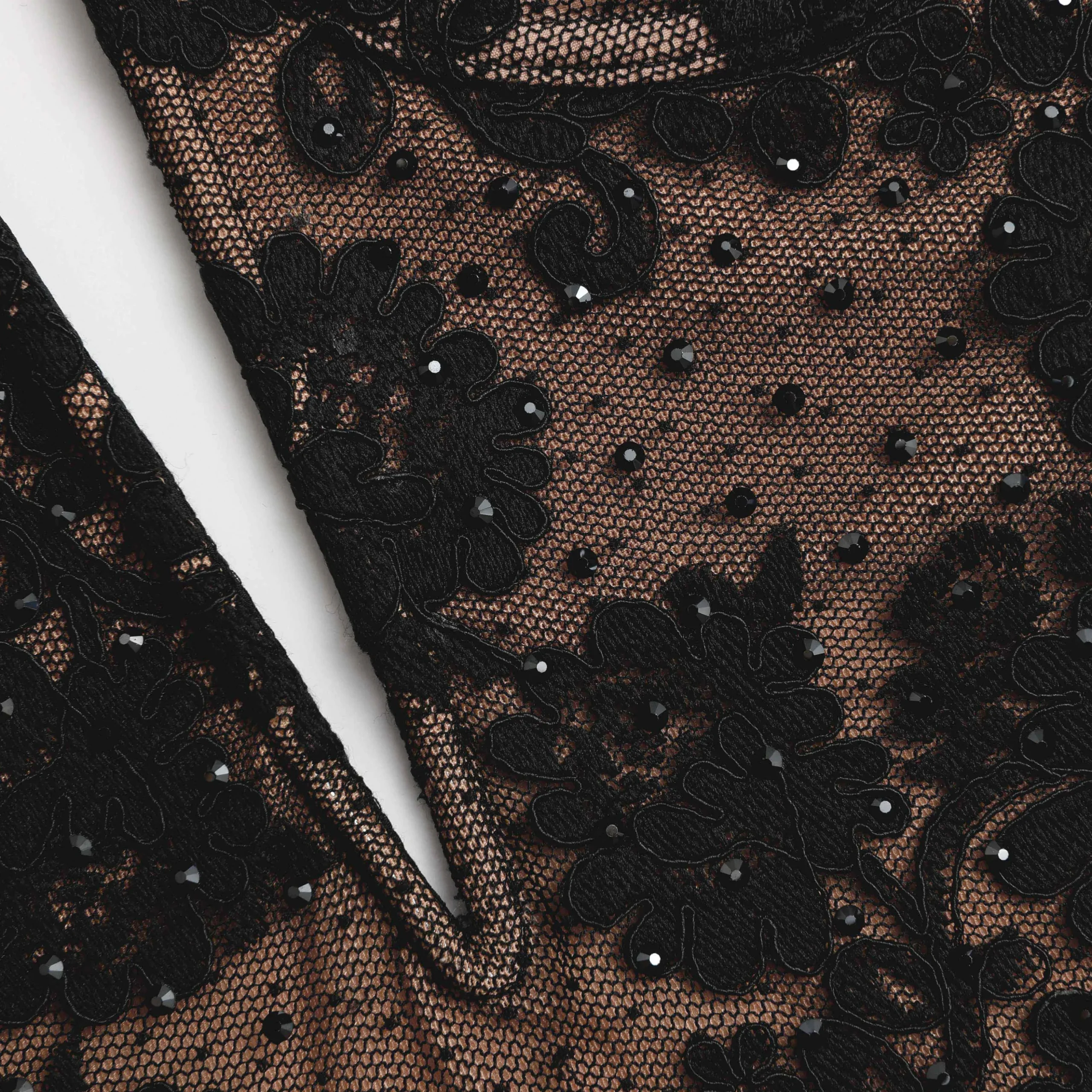 Rhinestone Lace Bandeau Mini Dress^self-portrait Clearance
