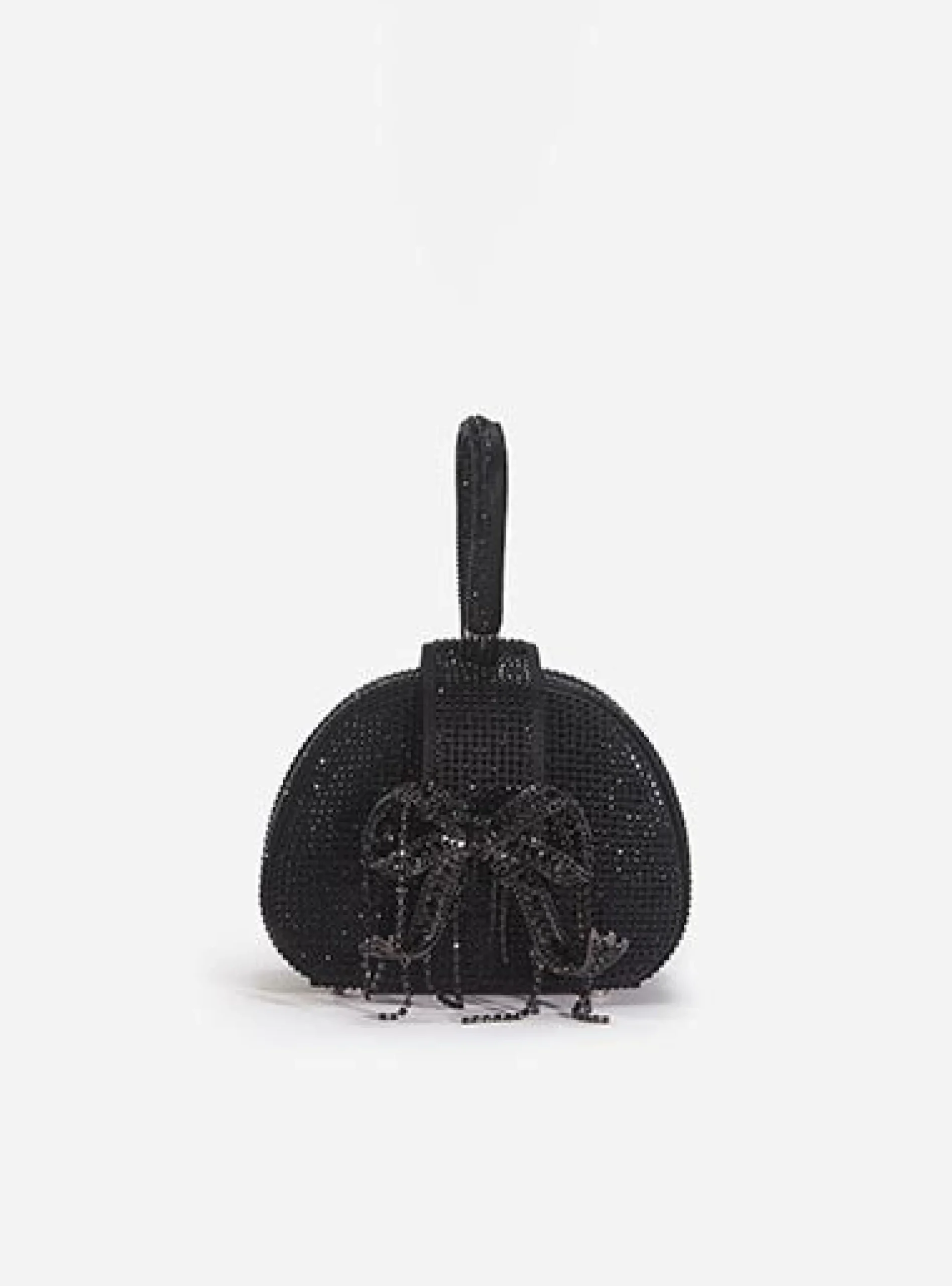 Rhinestone Top Handle Micro Bag^self-portrait Fashion