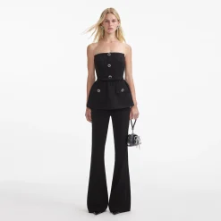 Stretch Crepe Jumpsuit^self-portrait Outlet