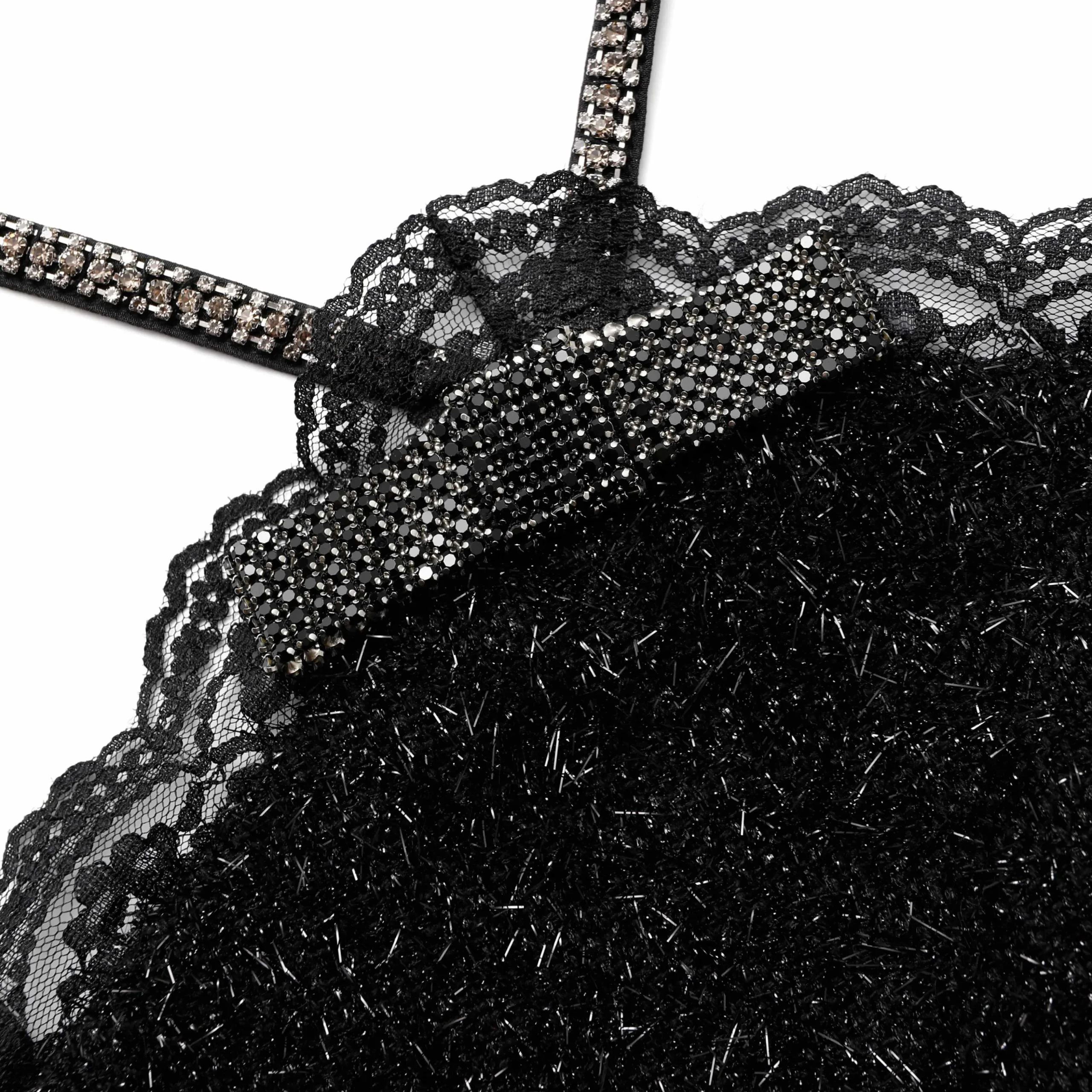 Tinsel Boucle Halter Mini Dress^self-portrait Best Sale
