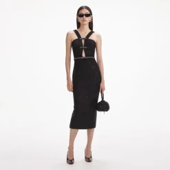 Tinsel Boucle Midi Dress^self-portrait Clearance