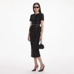 Tinsel Boucle Tailored Midi Dress^self-portrait Best Sale