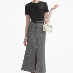 Tinsel Boucle Top^self-portrait New