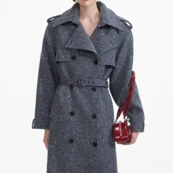 Boucle Trench Coat^self-portrait Cheap