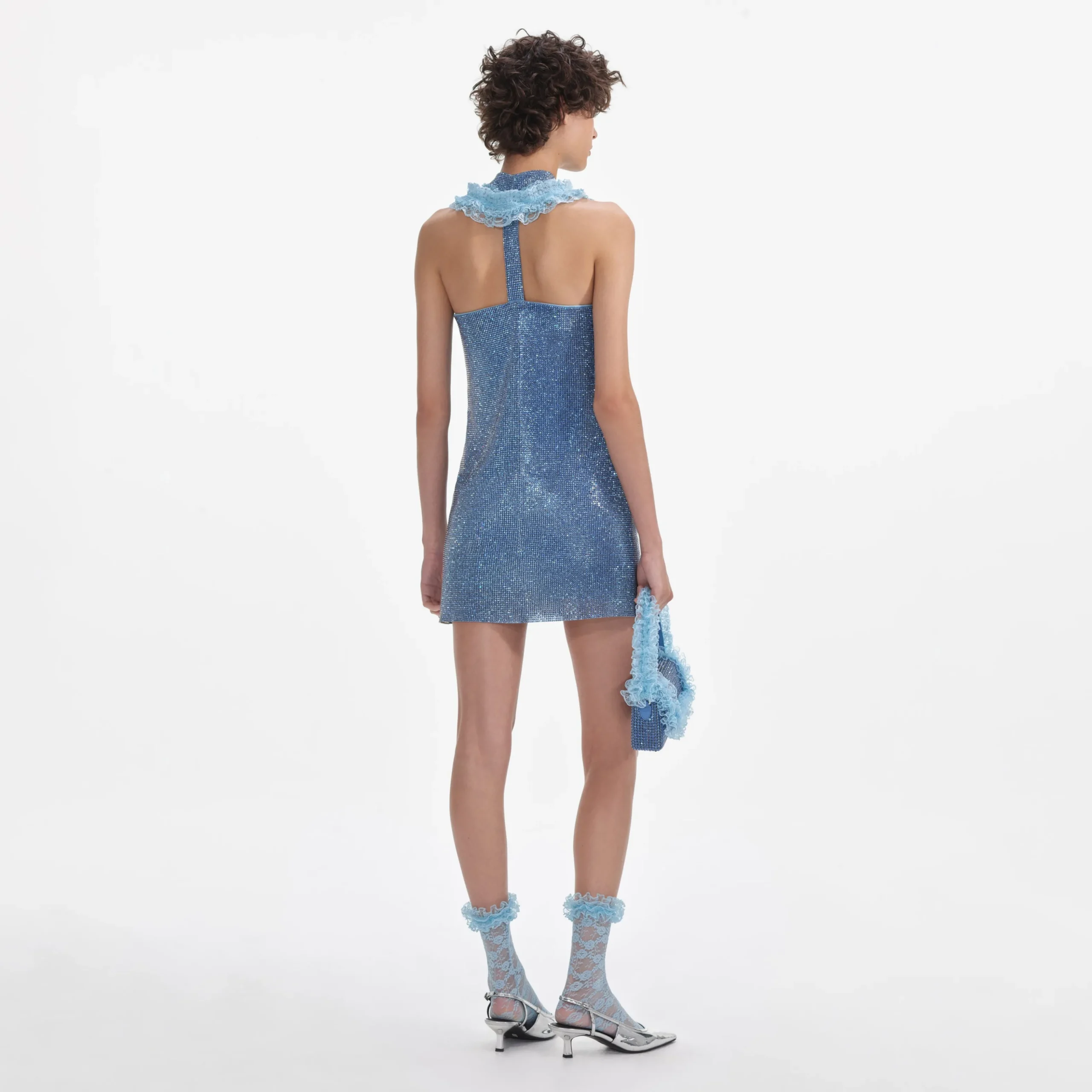Crystal Chainmail Zip Mini Dress^self-portrait Best