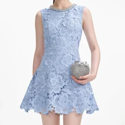Flower Lace Mini Dress^self-portrait Hot