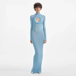 Knit Cut Out Maxi Dress^self-portrait Hot