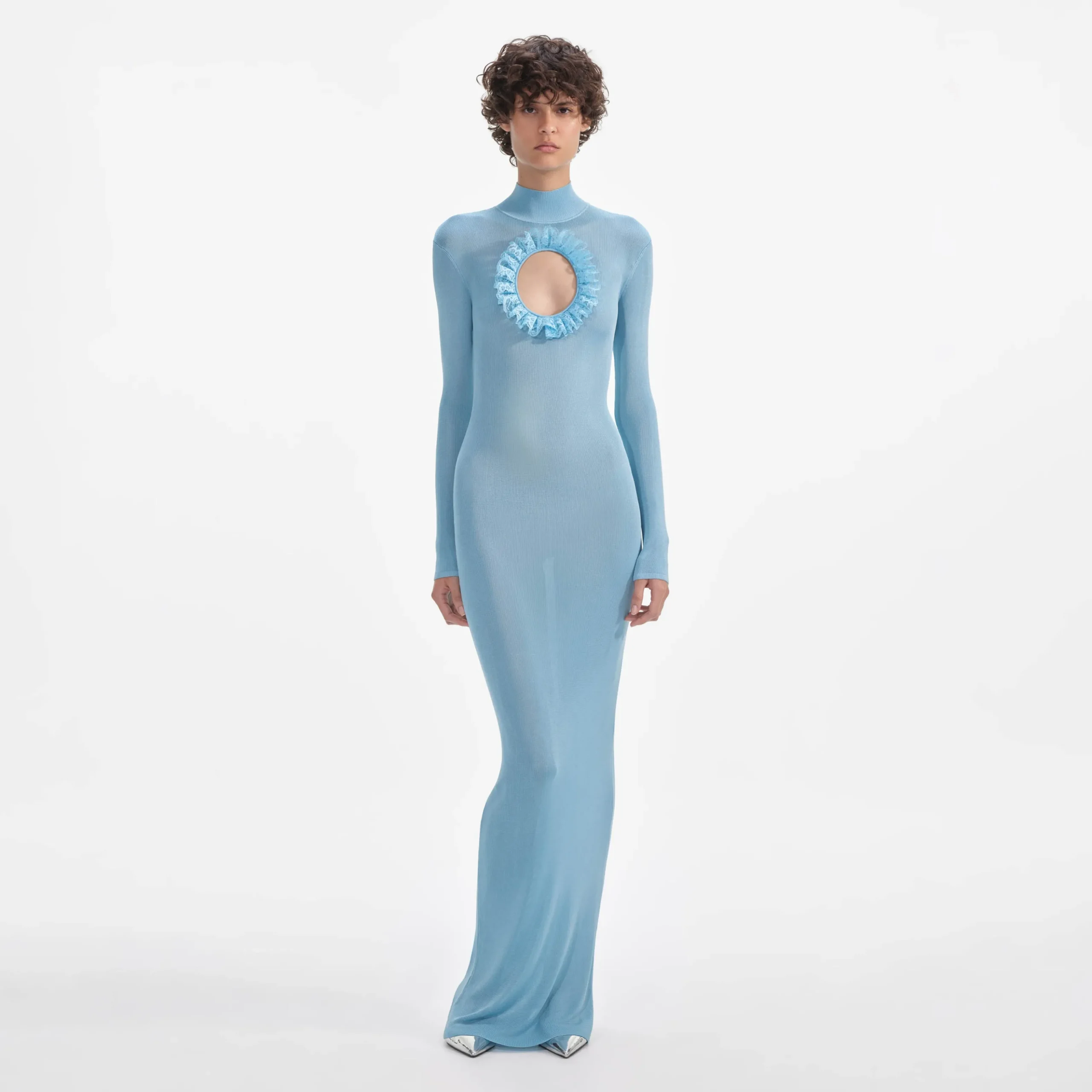 Knit Cut Out Maxi Dress^self-portrait Hot