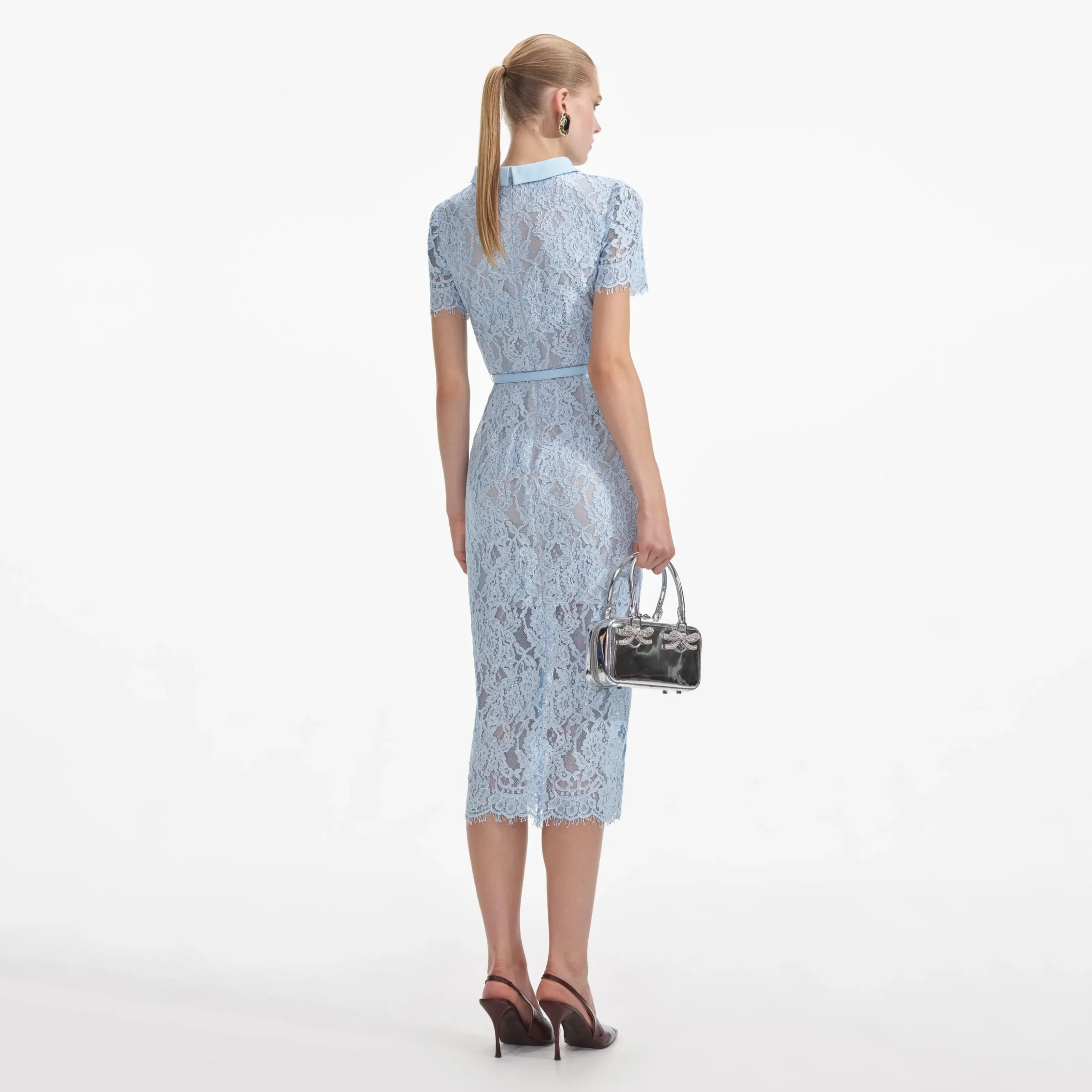 Lace Button Midi Dress^self-portrait Clearance
