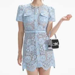 Lace Diamante Bow Mini Dress^self-portrait Outlet