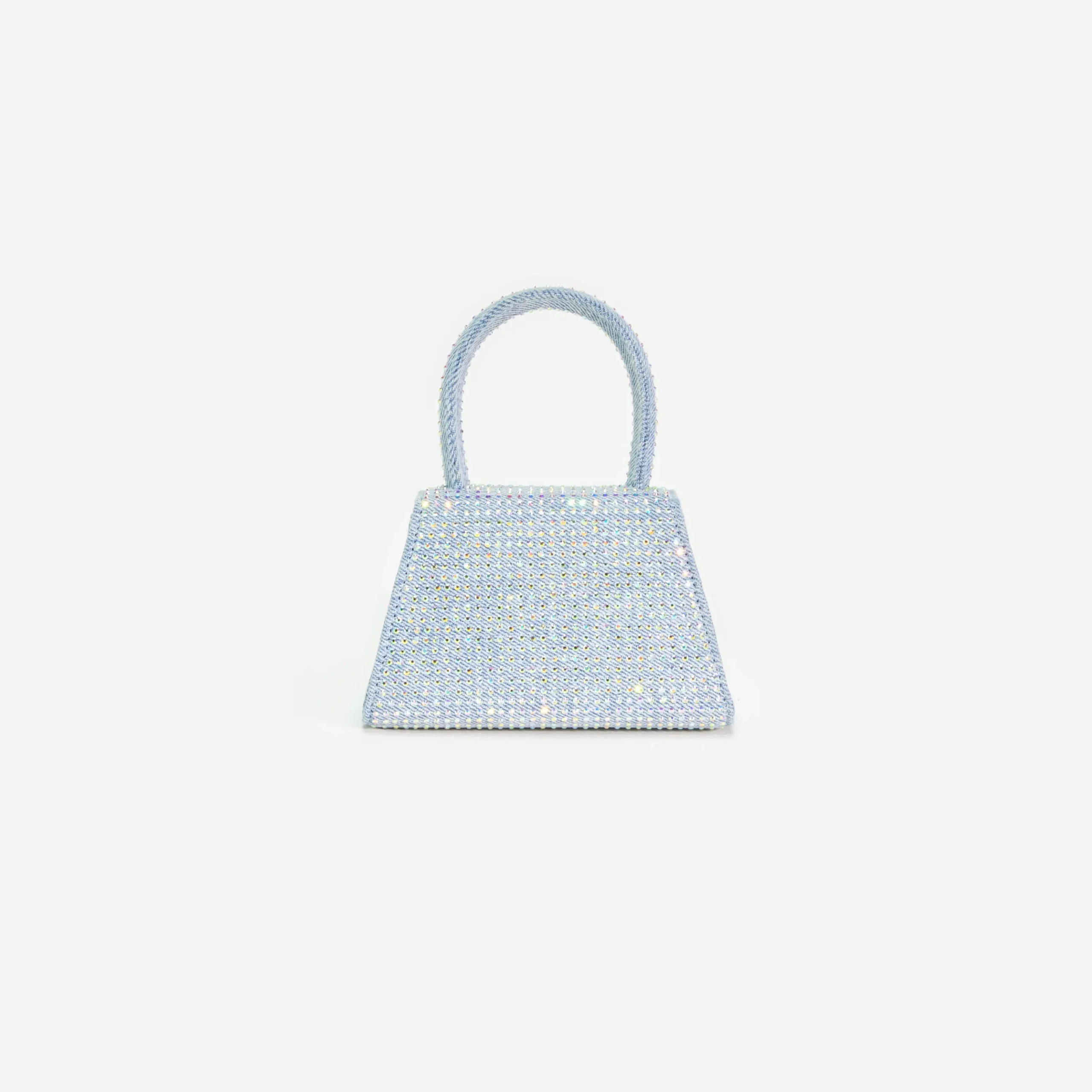Rhinestone Denim Micro Bow Bag^self-portrait Cheap