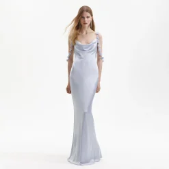 Satin Flower Maxi Dress^self-portrait Online