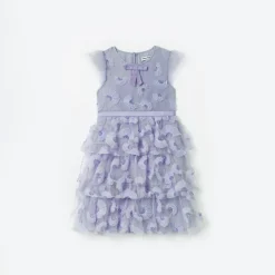 Blue Tulle Midi Dress^self-portrait Cheap