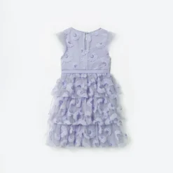 Blue Tulle Midi Dress^self-portrait Cheap