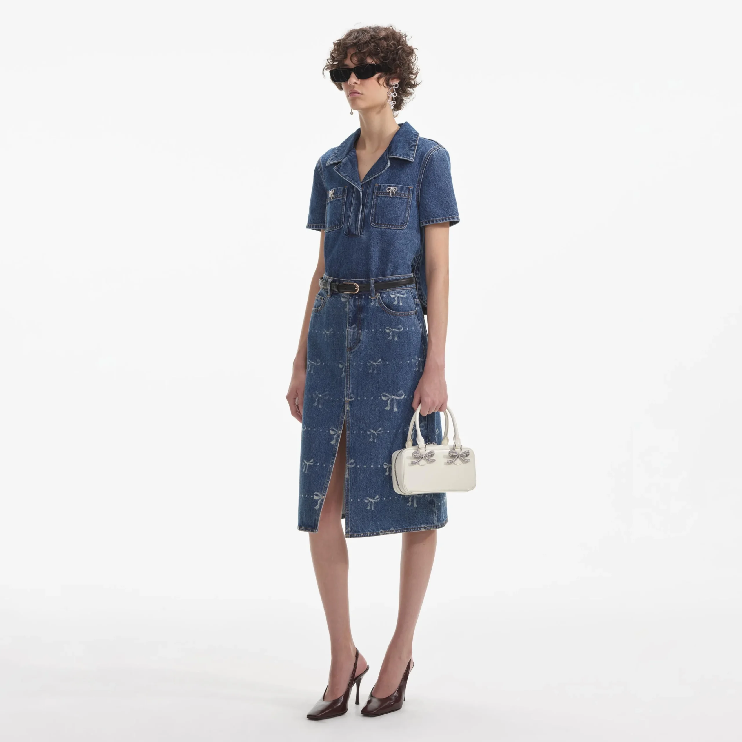 Trim Denim Top^self-portrait Online