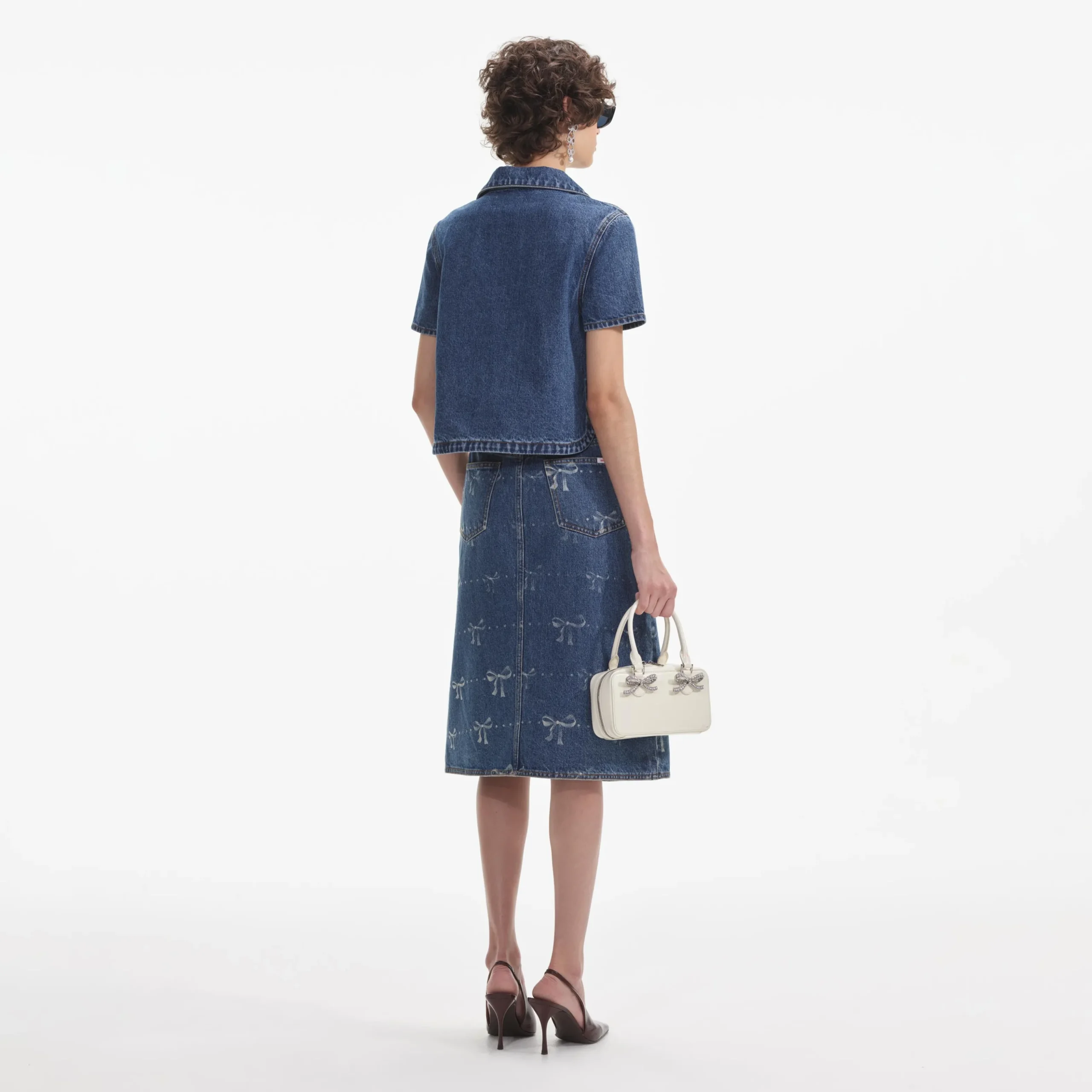 Trim Denim Top^self-portrait Online
