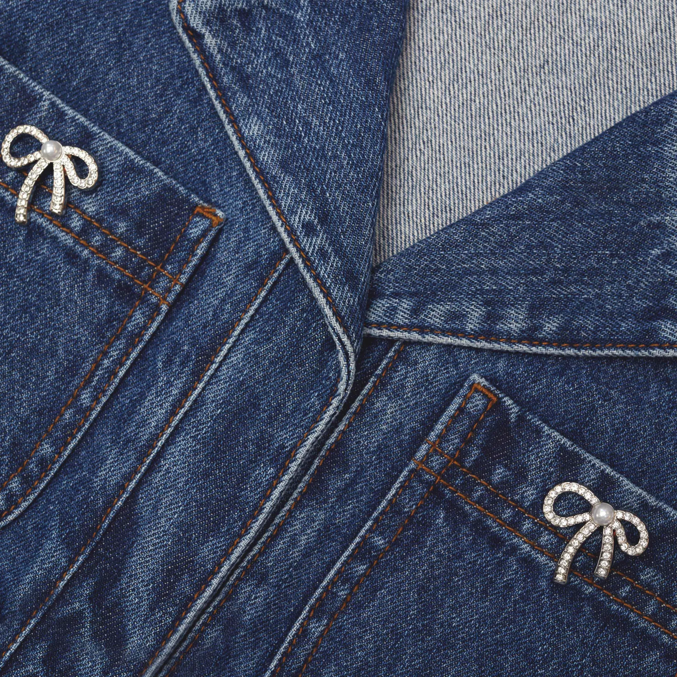 Trim Denim Top^self-portrait Online
