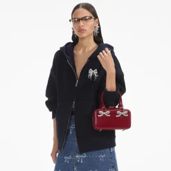 Leather Mini Tote Bag^self-portrait Clearance