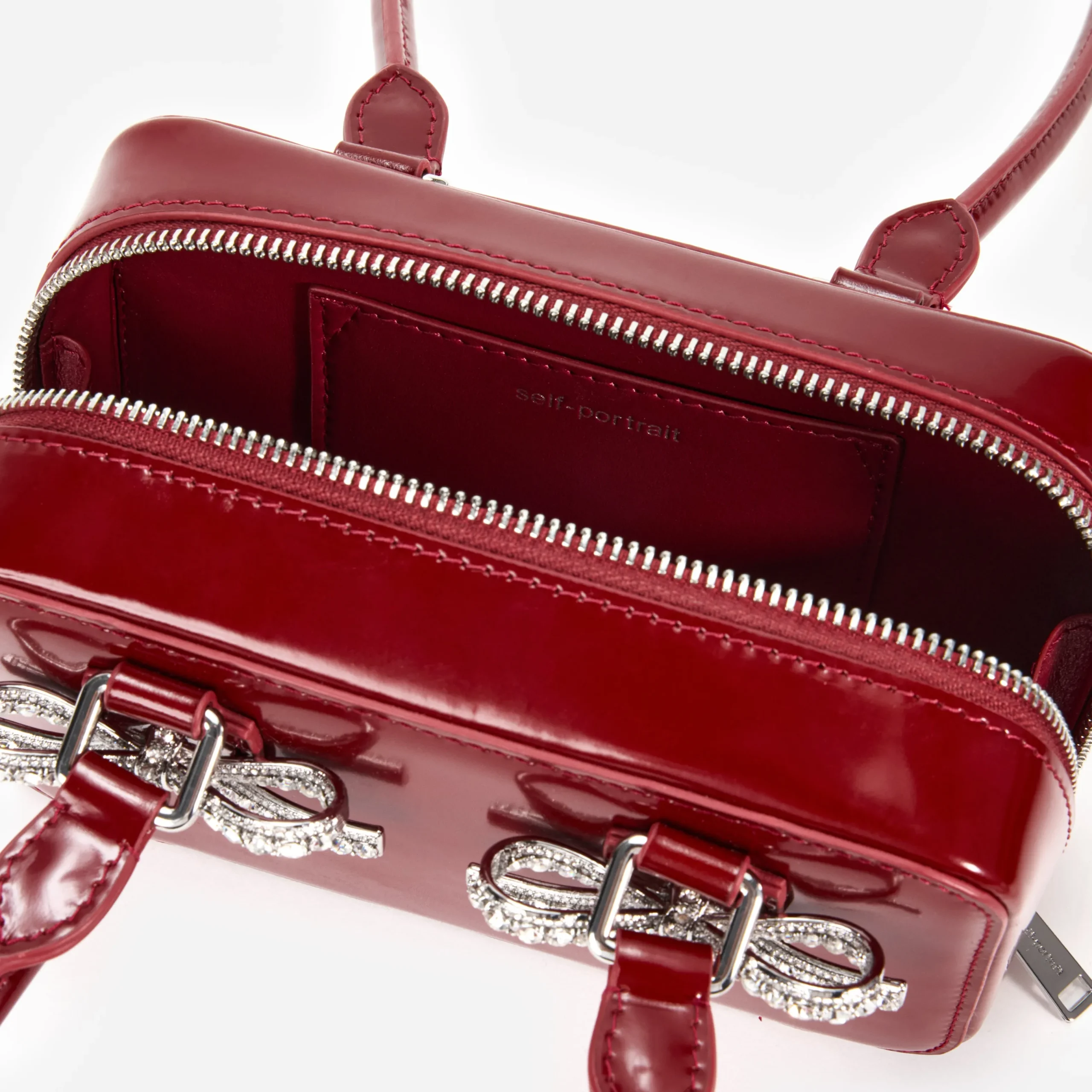 Leather Shoulder Bag^self-portrait Fashion