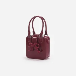 Leather Square Mini Tote Bag^self-portrait Store