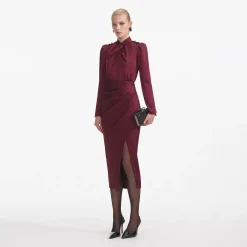 Satin Midi Dress^self-portrait Store