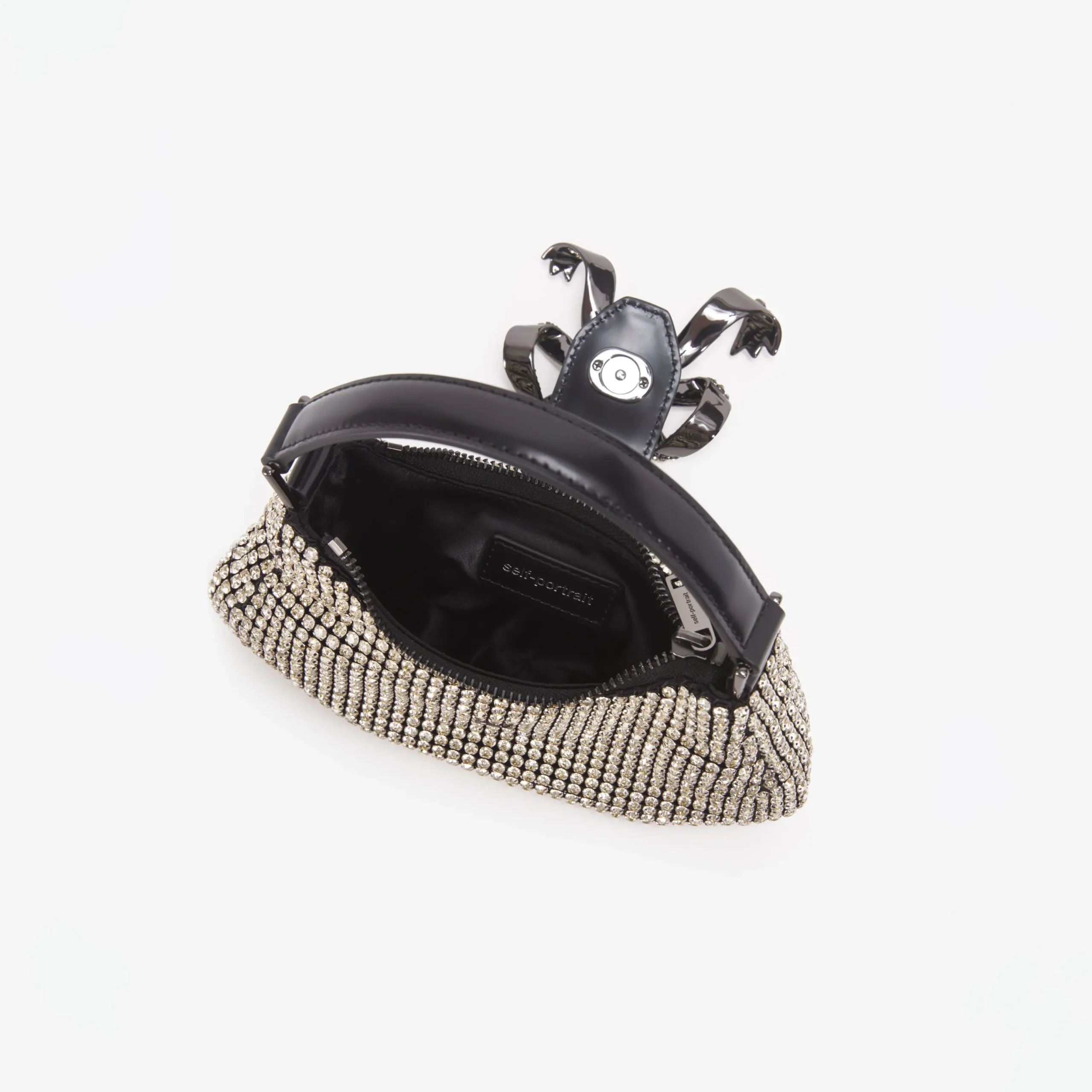 Diamante Crescent Bow Bag^self-portrait Online