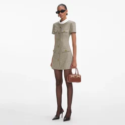 Wool Mini Dress^self-portrait Sale