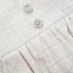 Boucle Peplum Midi Dress^self-portrait Clearance