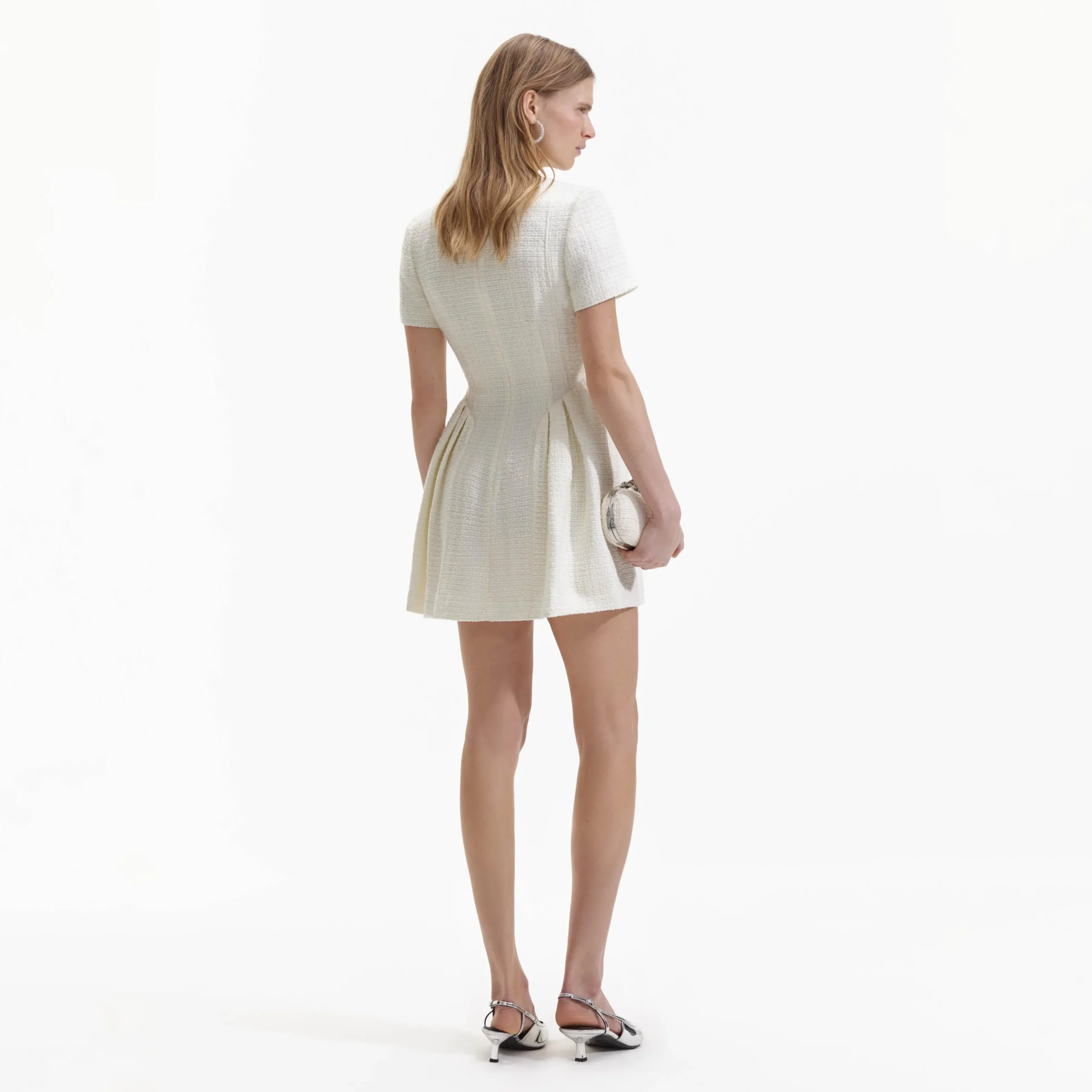 Boucle Short Sleeve Mini Dress^self-portrait Discount
