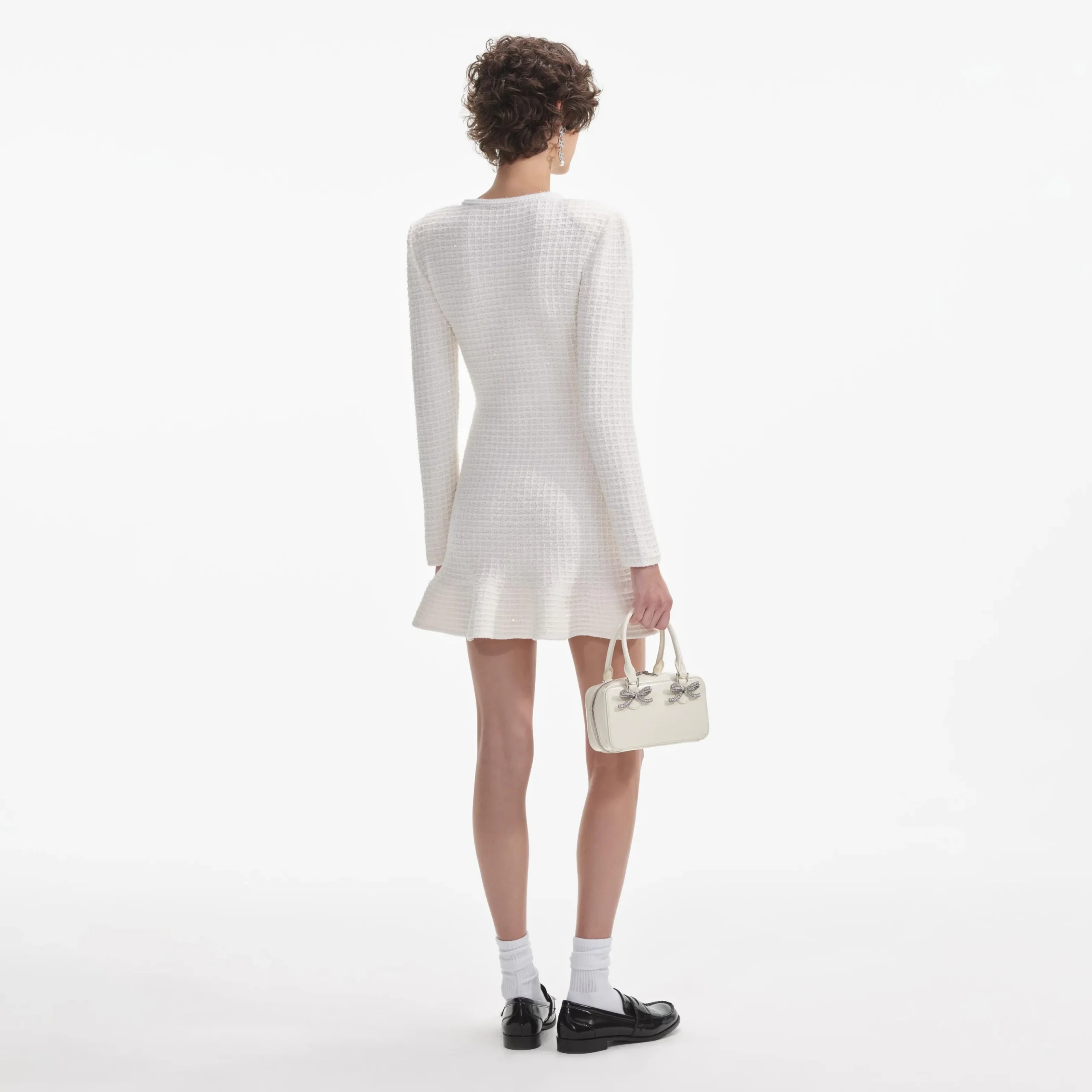 Buttoned Knit Mini Dress^self-portrait Store